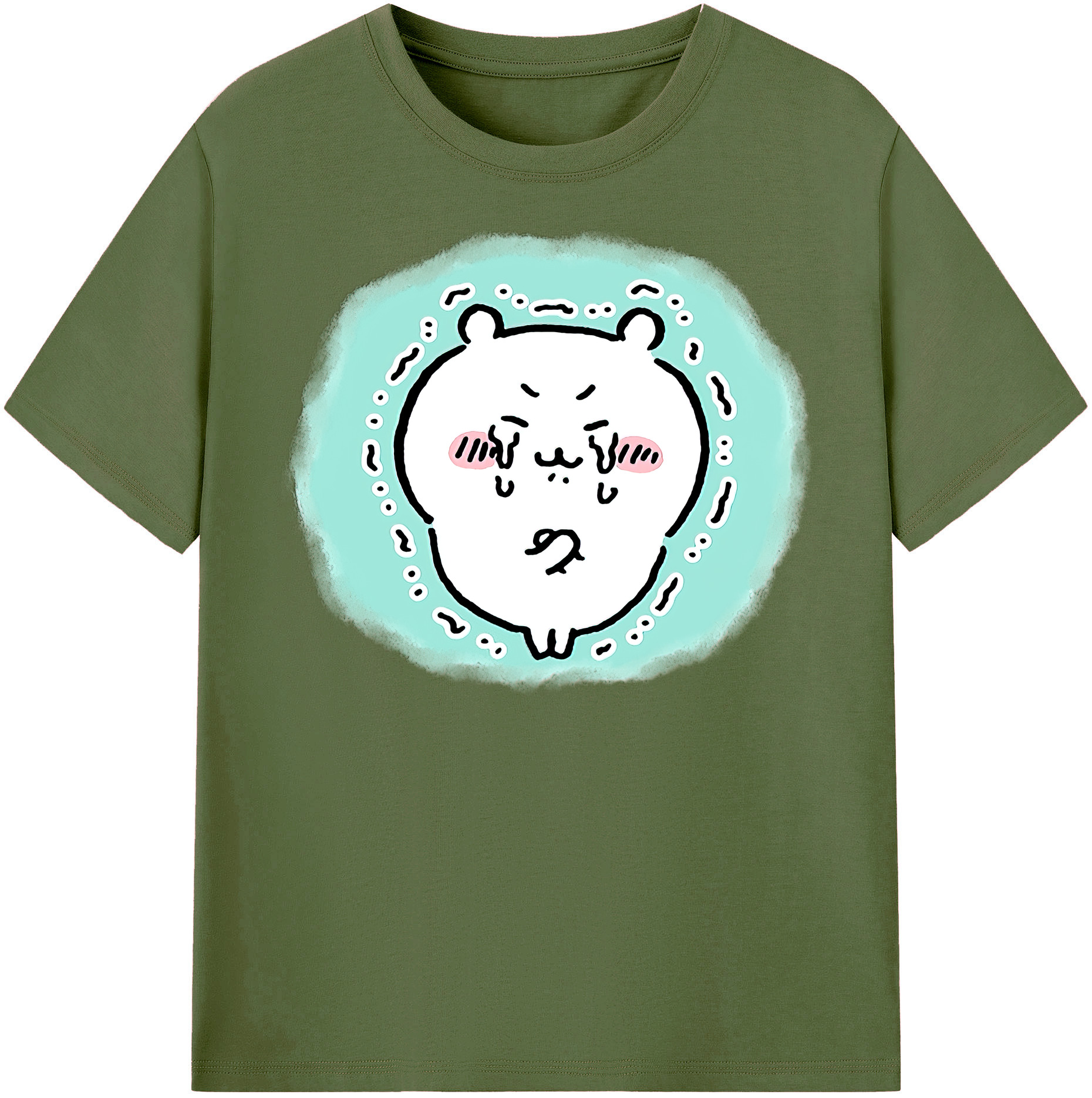 （画像用） ちいかわ ちいかわ Chii-kawa chiikawa 綿100％半袖Tシャツ（フロントプリント）